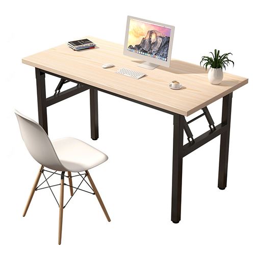 Bureau d'ordinateur Insma pliant en bois 120*60*73.5cm Blanc