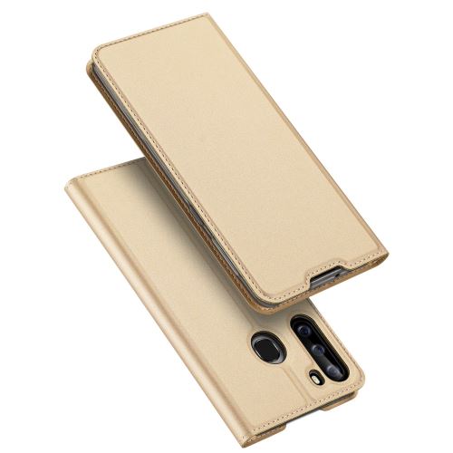 Etui en PU avec porte-carte or pour votre Samsung Galaxy A21