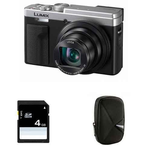 PANASONIC lumix dmc-tz95 silver garanti 2 ans + sac et carte sd 4 go