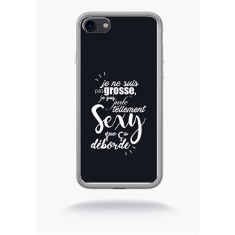 Coque Je Ne Suis Pas Grosse Fond Noir Compatible Apple ...