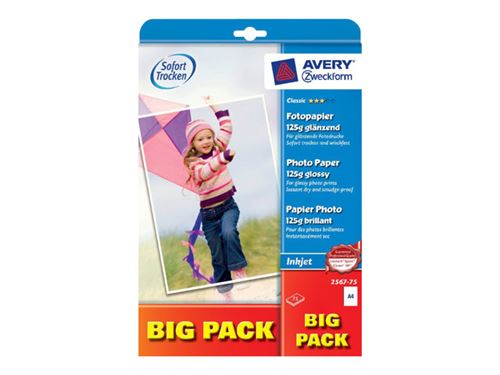 Avery Zweckform Classic Photo Paper Glossy 2567-75 - papier photo - 75 feuille(s)