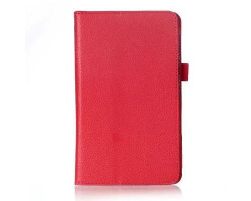 WISETONY® Etui en PU avec support pour votre HUAWEI M5 8.4 - Rouge