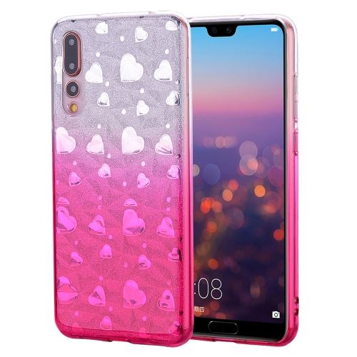 Huawei P20 Coque Protection Tpu Cœur Magenta Als89042