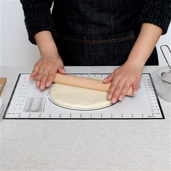 Tapis de Pâte à Pétrir à Rouler en Silicone Antiadhésif Noir - Autres  accessoire de cuisson à la Fnac
