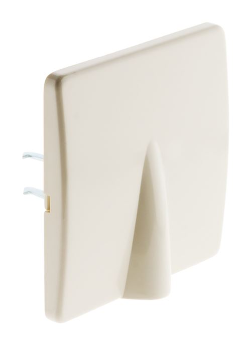 Plaque sortie de câble 16A avec vis et griffes Blanc Véga 2