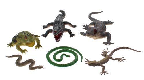 Johntoy Animal World reptiles Playset 6 pcs