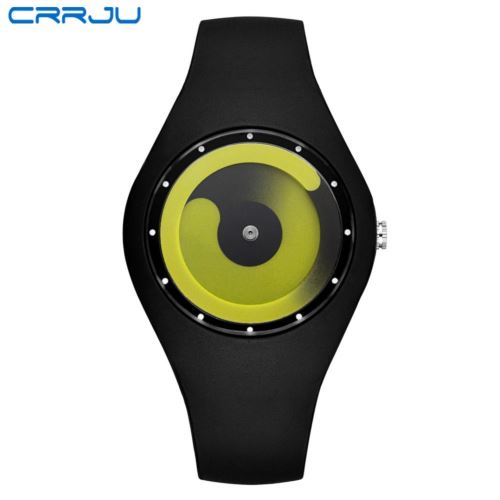 Montre Homme Femme Sport Quartz #2136 Noir+Vert