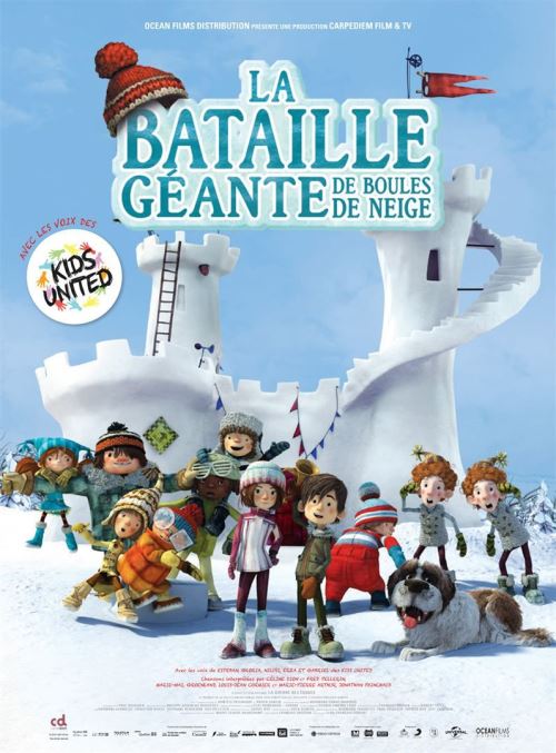 La Bataille géante de boules de neige /La guerre des tuques 3D AFFICHE CINEMA ORIGINALE