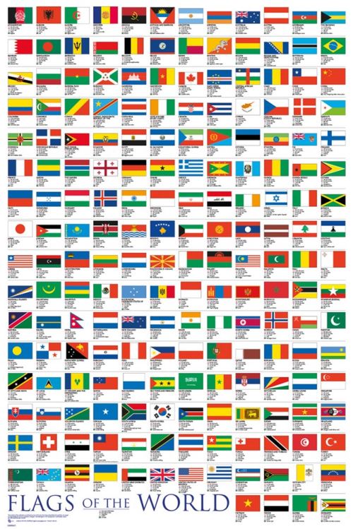 Maxi Poster 61 x 91,5 cm Flags Of The World