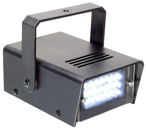 BeamZ BMS24LED - Mini Stroboscope 24 LED, vitesse réglable, programmes automatiques