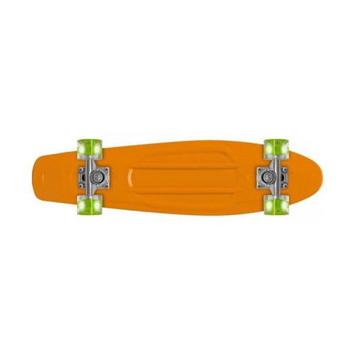 PROHIBITION Skateboard 22' Retro Plastic W/ L0000 - Roues Lumineuses - Orange