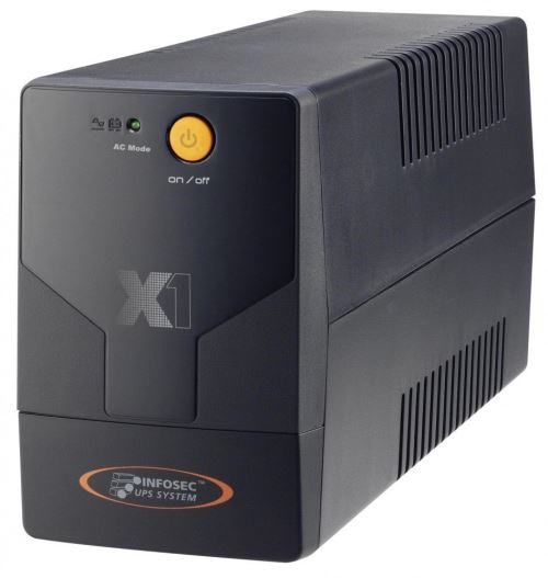 INFOSEC X1-1000 - Onduleur - CA 110/120/220/230/240 V - 1000 VA - 9 Ah - connecteurs de sortie : 4