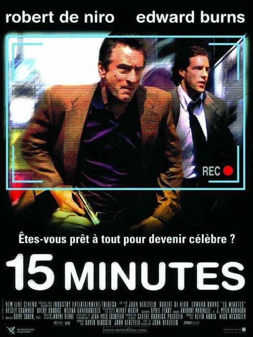 15 Minutes AFFICHE CINEMA ORIGINALE