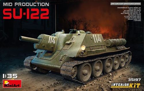 Su-122 (mid Production)w/interior Kit... - 1:35e - Miniart