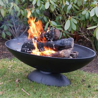 Fancy Flames - Brasero ovale en fonte - Cuisiner en extérieur