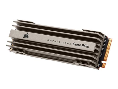 CORSAIR MP600 - SSD - 2 TB - intern - M.2 2280 - PCIe 4.0 x4 (NVMe) - 256-bits AES - geïntegreerde warmteafvoer