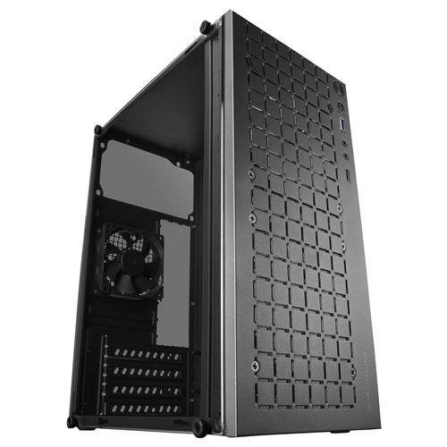 Non Communiqué Noir Boîtier Compact Mars Gaming Mc-1000 Mesh Avant Avec Ventilateur Ultra Silencieux Fdb
