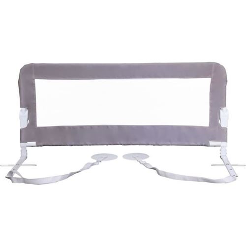 Barrière de lit Nicole - Lits encastrés et aux lits plats - l 150 x h 50 cm - Gris