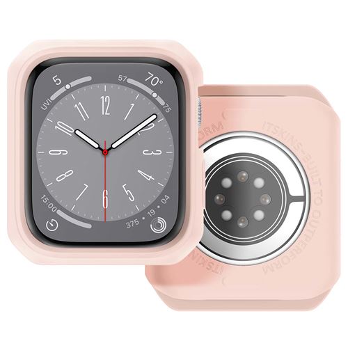 Coque pour Apple Watch 7/8/9 38-40-41 mm Renforc&eacute;e Spectrum R Solid Rose