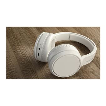 Philips TAH5205WT - Écouteurs avec micro - circum-aural - Bluetooth - sans fil - blanc