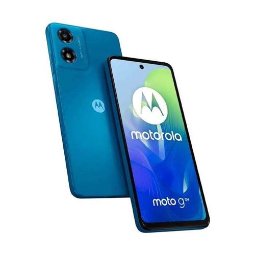 Smartphone Motorola Moto G04 bleu 6.6 RAM 8 Go stockage 128 Go
