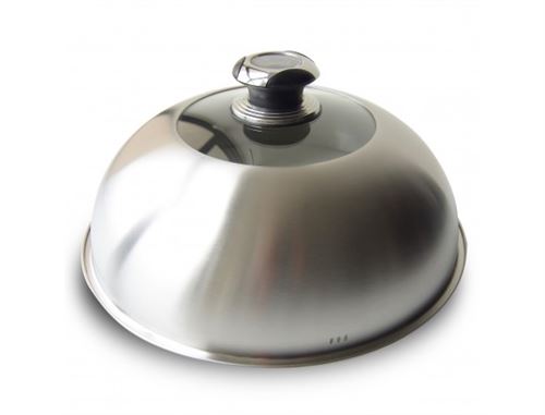 Cloche de cuisson avec thermomètre Le Marquier AGR36T Inox