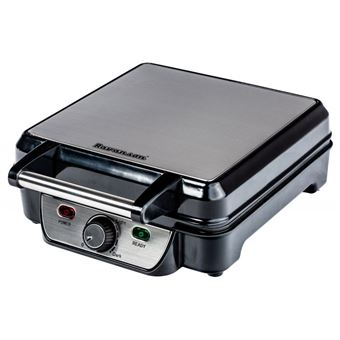Moule à gauffres - 4 gauffres Ravanson GR-7030 en Noir 1100 W - 1