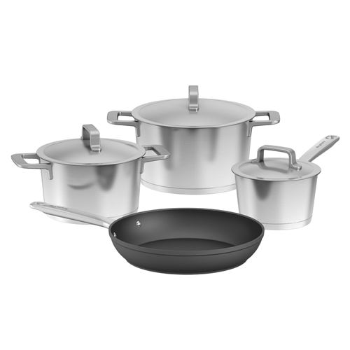 Non Communiqué Gris Batterie De Cuisine 4 Pièces Berghoff 1315154