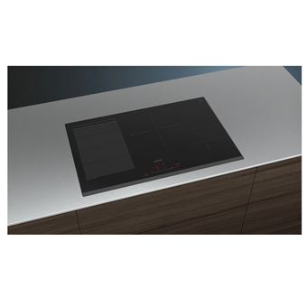 Table de cuisson induction 80cm 4 feux 7400w noir Siemens EX851HEC1F