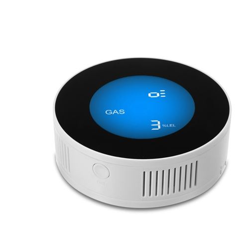 Non Communiqué Blanc Détecteur De Fumée Lcd Wifi Abs