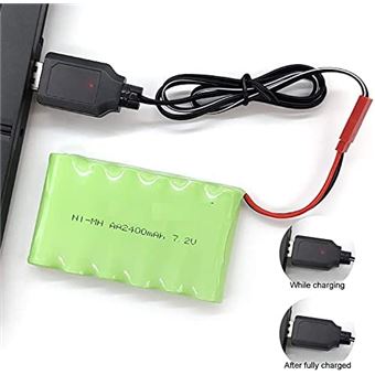 Pickle Power Batterie NIMH 7,2 V 2200 MAh AA RC Rechargeable Avec Connecteur SM à 2 Broches Pour Véhicules Radiocommandés, Camions, Bateaux, Bateaux