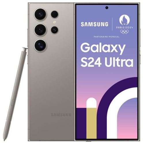 Smartphone Telephone Samsung Gala y S24 Ultra 256 Go Gris