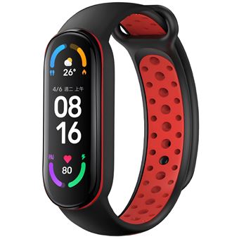 imoshion Pr2202 pour Xiaomi Mi Band 5 / 6 - Black / Red - 1