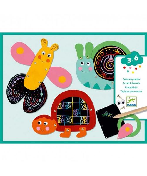 Jeu créatif Djeco Gratte les animaux rigolos