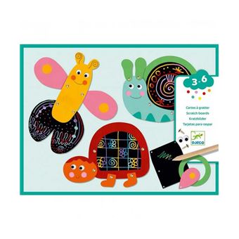 Jeu créatif Djeco Gratte les animaux rigolos