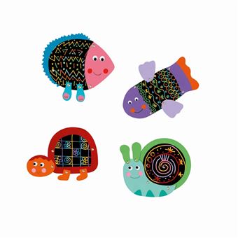 Jeu créatif Djeco Gratte les animaux rigolos