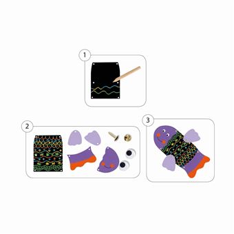 Jeu créatif Djeco Gratte les animaux rigolos