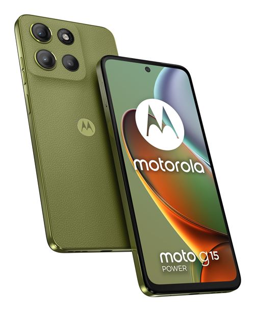 Motorola moto g15 power 17,1 cm (6.72") Double SIM Android 15 4G USB Type-C 8 Go 512 Go 6000 mAh Vert