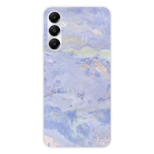 Coque en silicone imprimée compatible Samsung Galaxy A25 Marbre Bleu