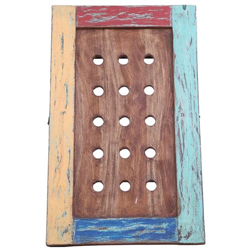 vidaXL Casier à bouteilles 15 bouteilles 47x28x78 cm Bois récupération
