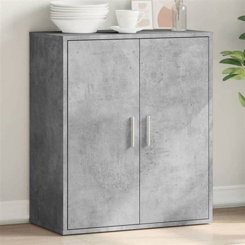 Non Communiqué Gris Vidaxl Buffet, Armoire Latérale Avec Étagère Et Portes, Meuble De Rangement Salon Salle De Séjour Intérieur, Moderne, 840516 - Image 1