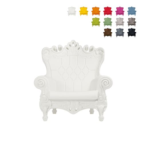Fauteuil Enfants Design Moderne Plastique Little Queen Of Love Couleur: Blanc
