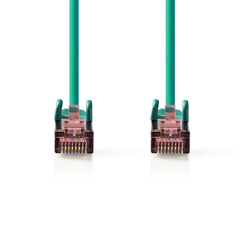 Nedis - Câble réseau - RJ-45 (M) pour RJ-45 (M) - 50 cm - SFTP - CAT 6 - moulé, rond - vert