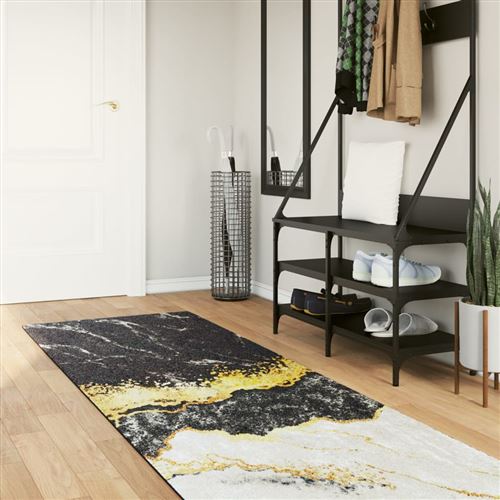 vidaXL Vloerkleed wasbaar anti-slip 80x300 cm meerkleurig136610