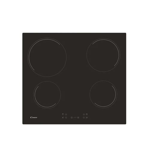 Candy Noir Table De Cuisson Vitrocéramique 60Cm 4 Feux 6500W Ch64ccb/4U2 - Image 3