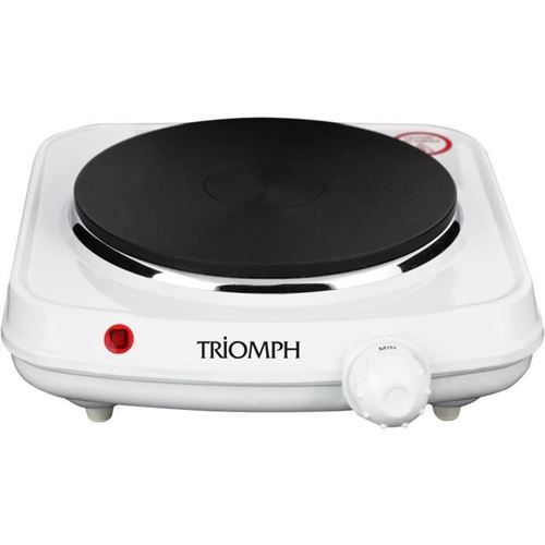 Plaque de Cuisson électrique posable 1500W TRIOMPH - 1 foyer - Blanche