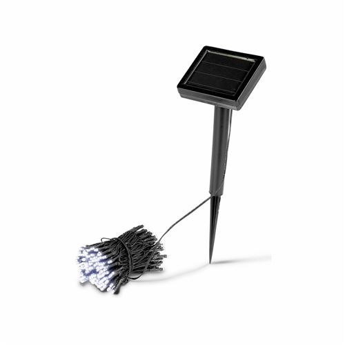 Sweeek Guirlande lumineuse solaire 100 LED Classe énergétique A+++ couleur LED : Blanc froid guirlande d'extérieur