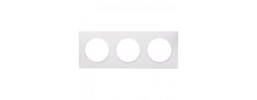 LEGRAND - Plaque de finition Dooxie - 3 postes - Blanc - Image 2