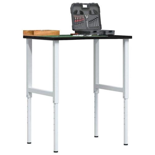 vidaXL Établi marron foncé 80x60x(71,5-98) cm bois de chêne massif 3309720