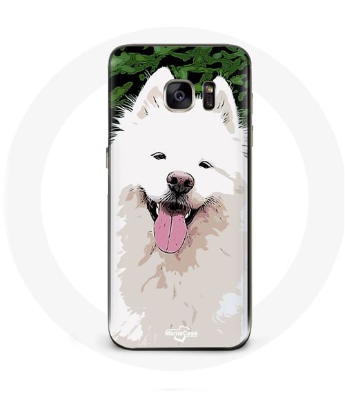 Coque Samsung Galaxy S7 Samoyède Blanc Race de chiens Maniacase